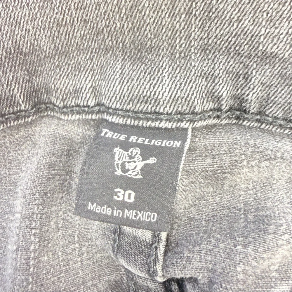 Marco No Flap SE True Religion Washed Gray Pocket-Embroidered sz 30